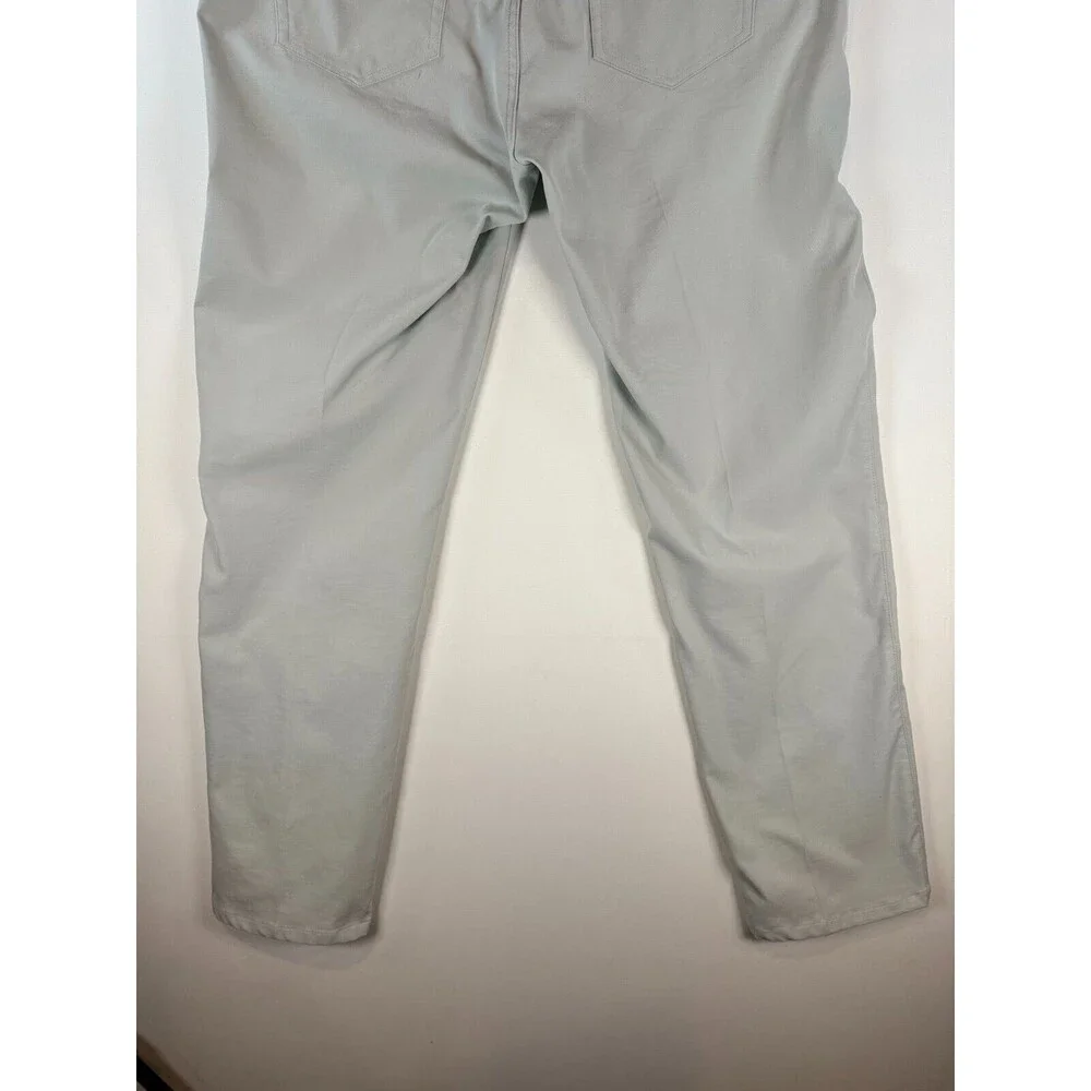 Peter Millar Mens Pants Gray Chino Straight Crown Performance Golf Size 42x32 - Picture 6 of 12